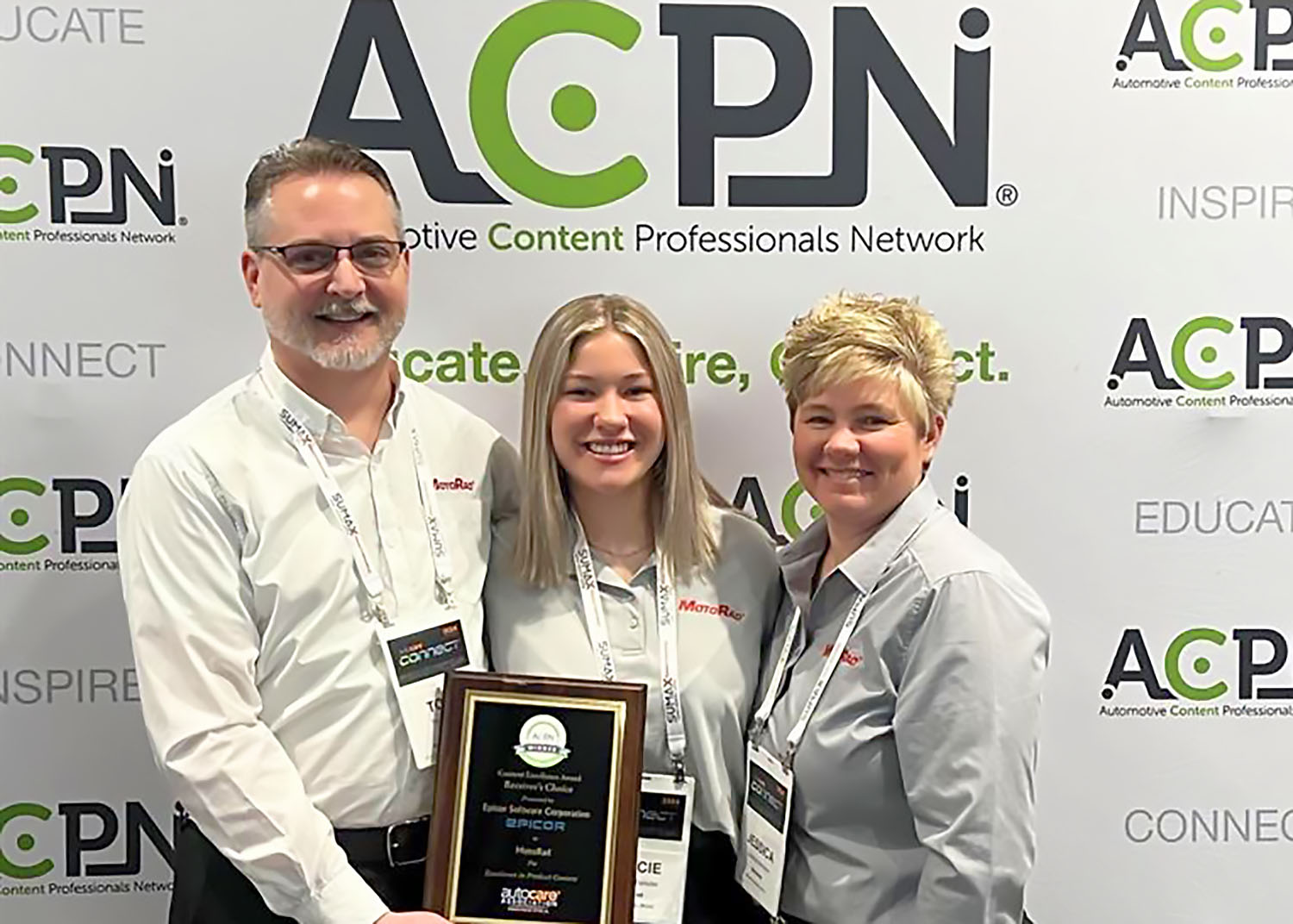 MotoRad Honored with ACPN 2024 Content Excellence Award at Auto Care Connect Conference