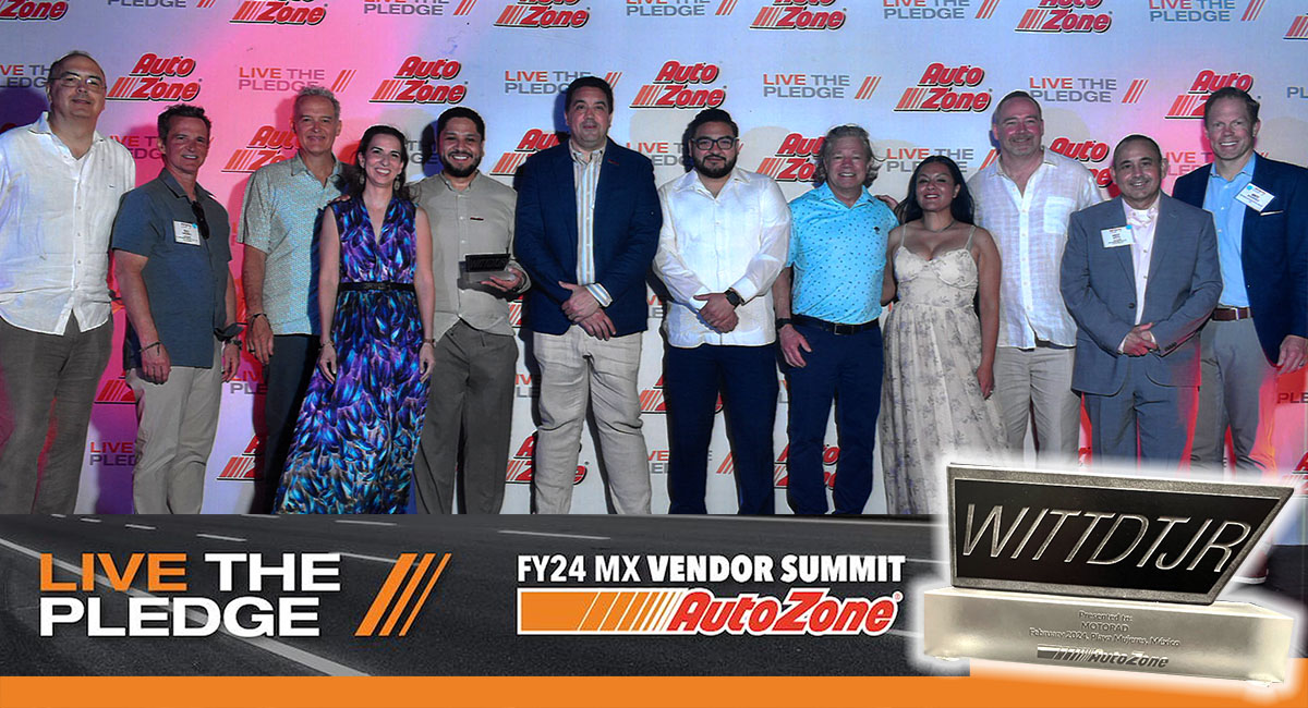 MotoRad's dedication earned recognition from AutoZone